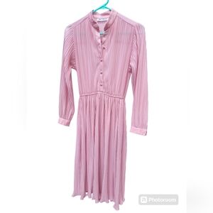 Vtg Hal Ferman Pink Dress